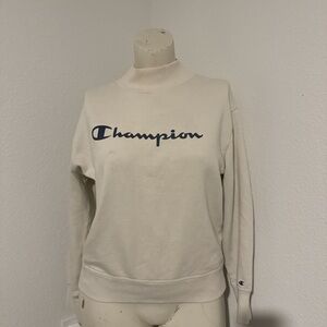 Champion Women's Cream Turtleneck Sweater